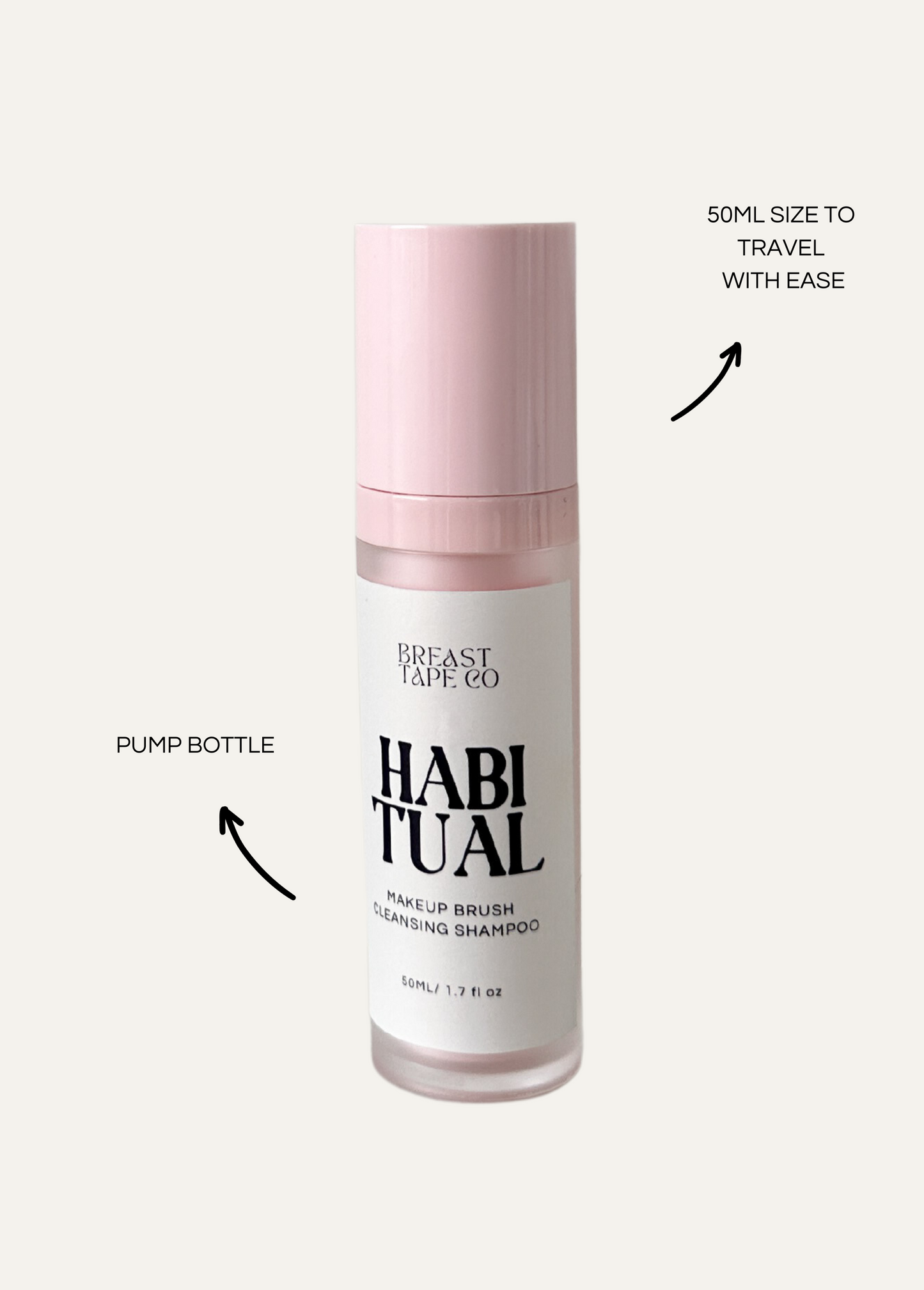 Breast Tape + Stay Stick + Habitual Makeup Brush Shampoo Bundle