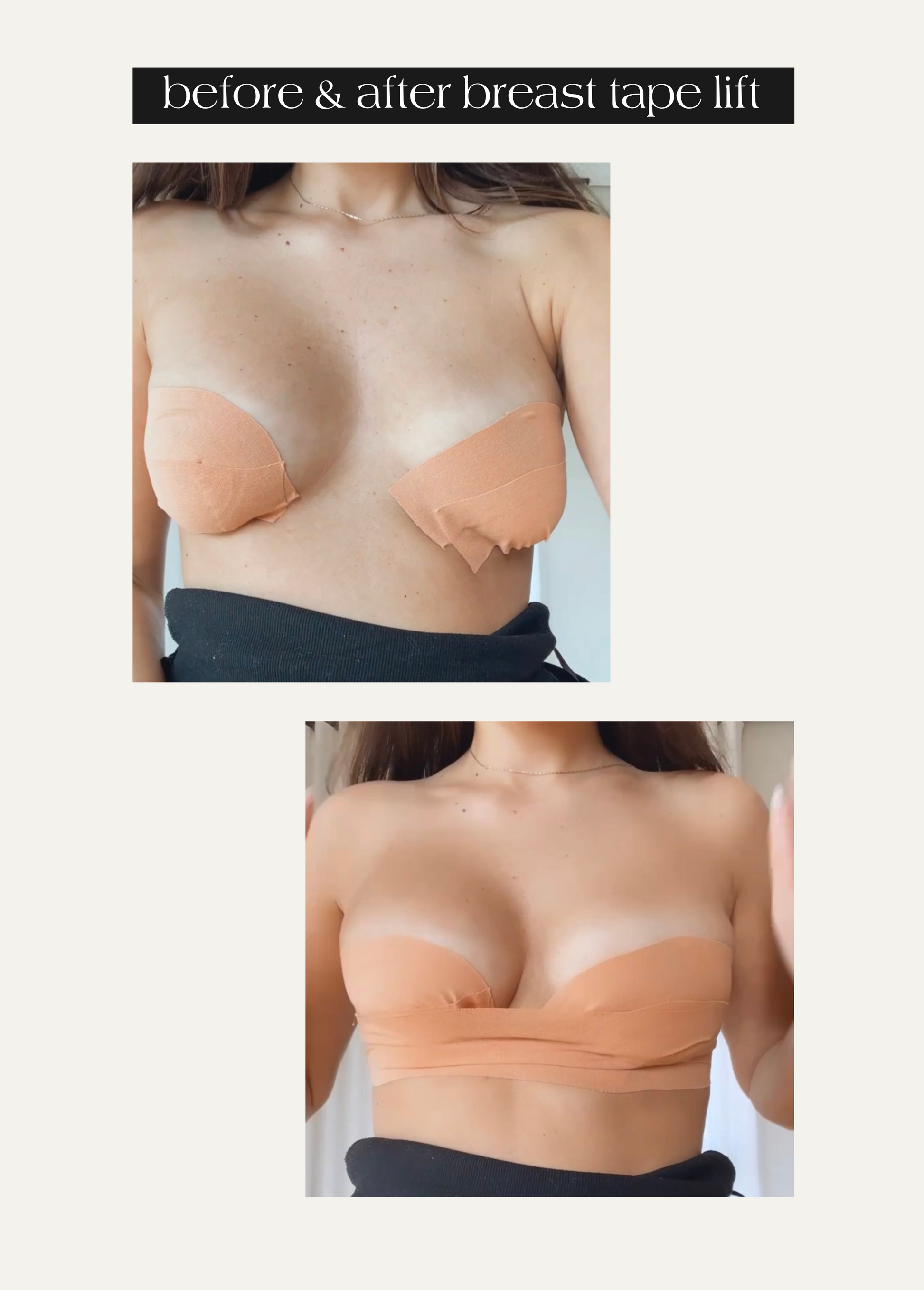 Tape for breast online cleavage