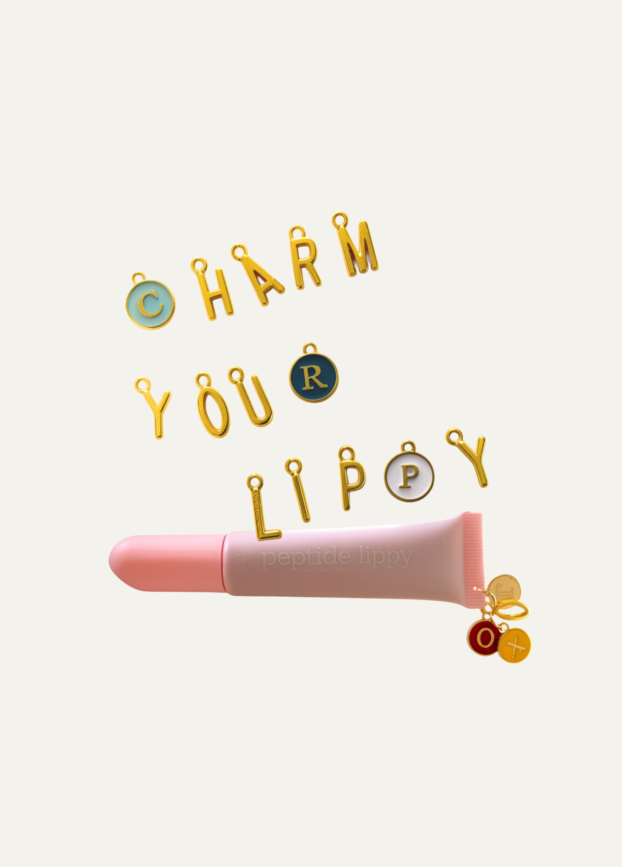 Peptide Lippy + Personalised Charms